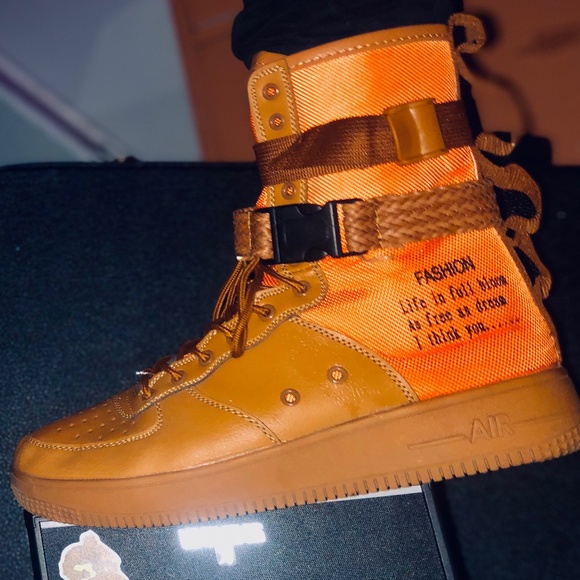 Custom hightops, size 11 (BRAND NEW ONLY WORN A FEW TIMES BEFORE SNOW) - Picture 1 of 3